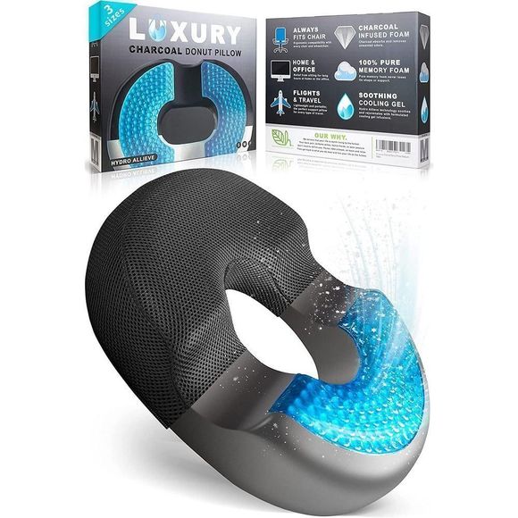 Home and Harmony / Luxury Donut Pillow Cooling Gel Tailbone Pain Relief Medical - Picture 1 of 5